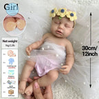Image of Reborn Baby Dolls Mini 12 Inch Baby Girl Loulou Can Open Mouth