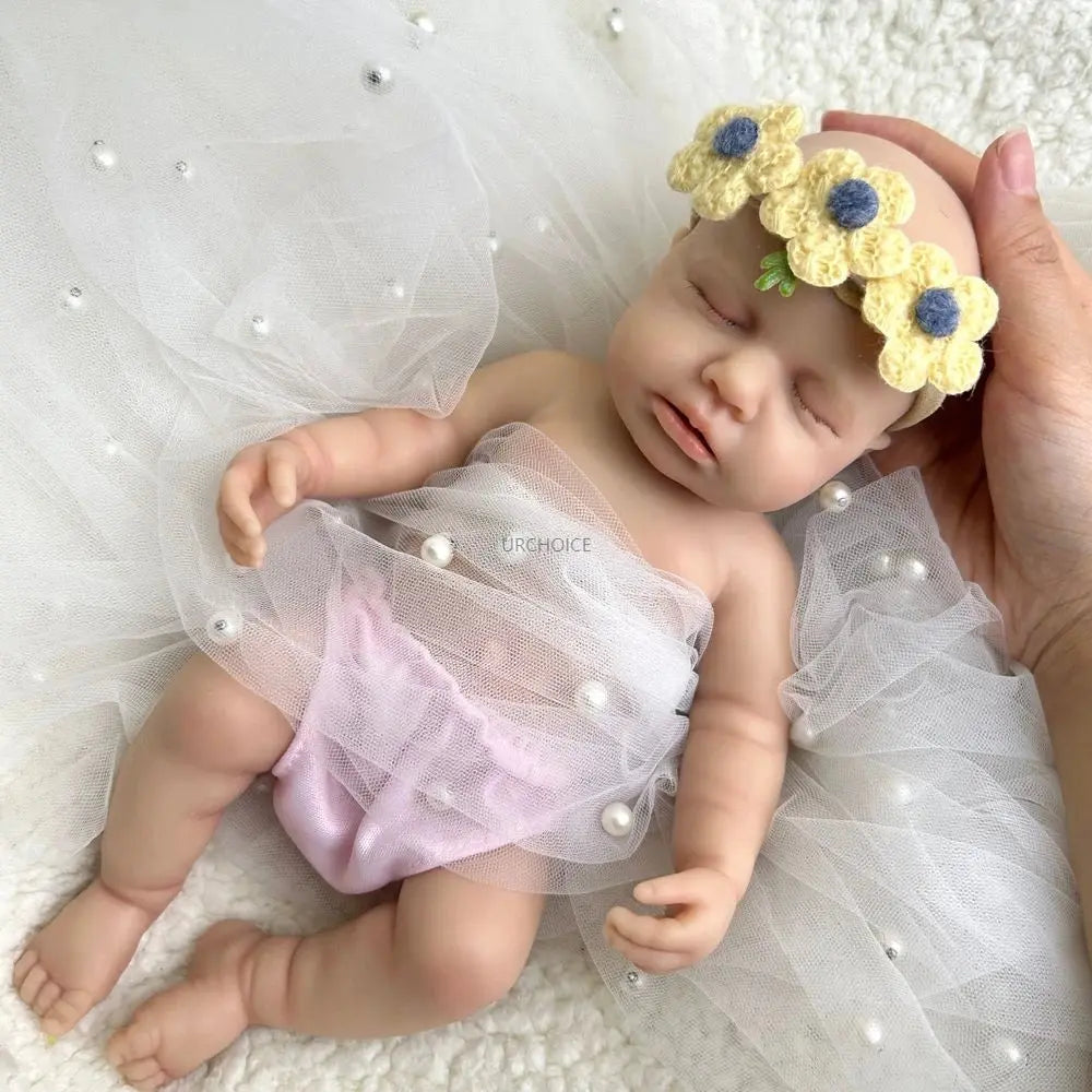 Image of Reborn Baby Dolls Mini 12 Inch Baby Girl Loulou Can Open Mouth