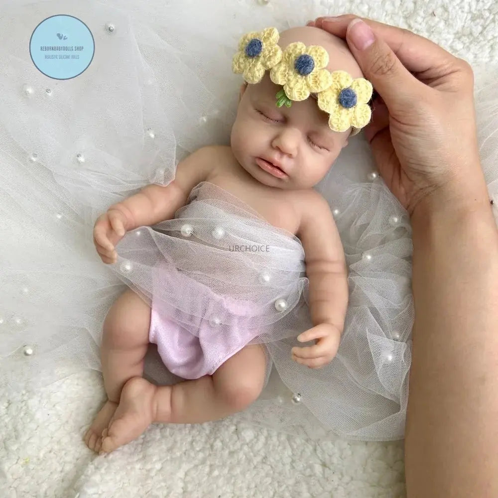Image of Reborn Baby Dolls Mini 12 Inch Baby Girl Loulou Can Open Mouth
