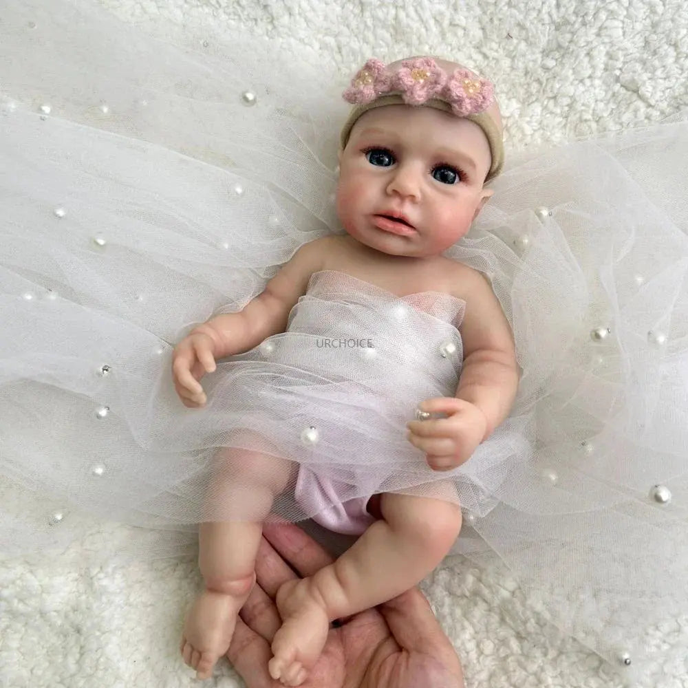 Image of Reborn Baby Dolls Mini 12 Inch Baby Girl Loulou Can Open Mouth