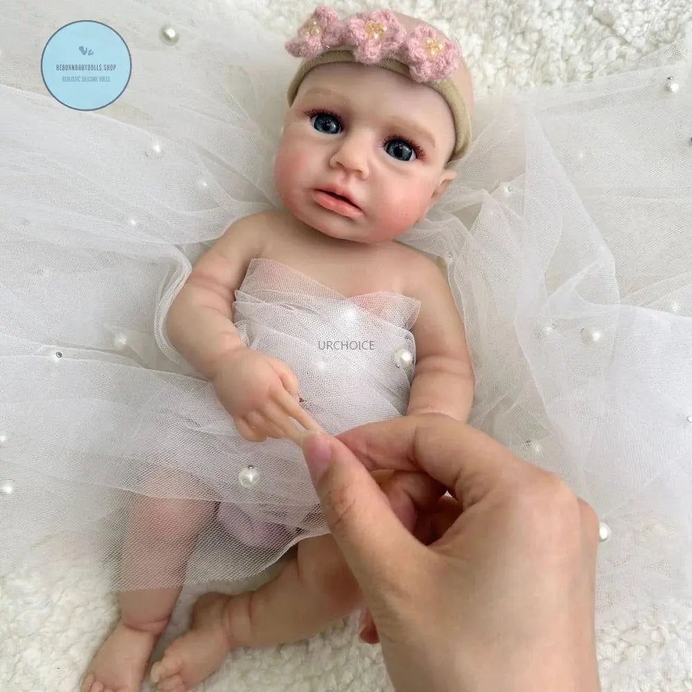 Image of Reborn Baby Dolls Mini 12 Inch Baby Girl Loulou Can Open Mouth
