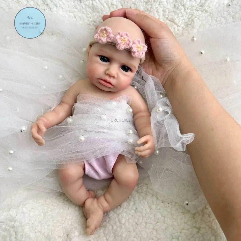 Image of Reborn Baby Dolls Mini 12 Inch Baby Girl Loulou Can Open Mouth