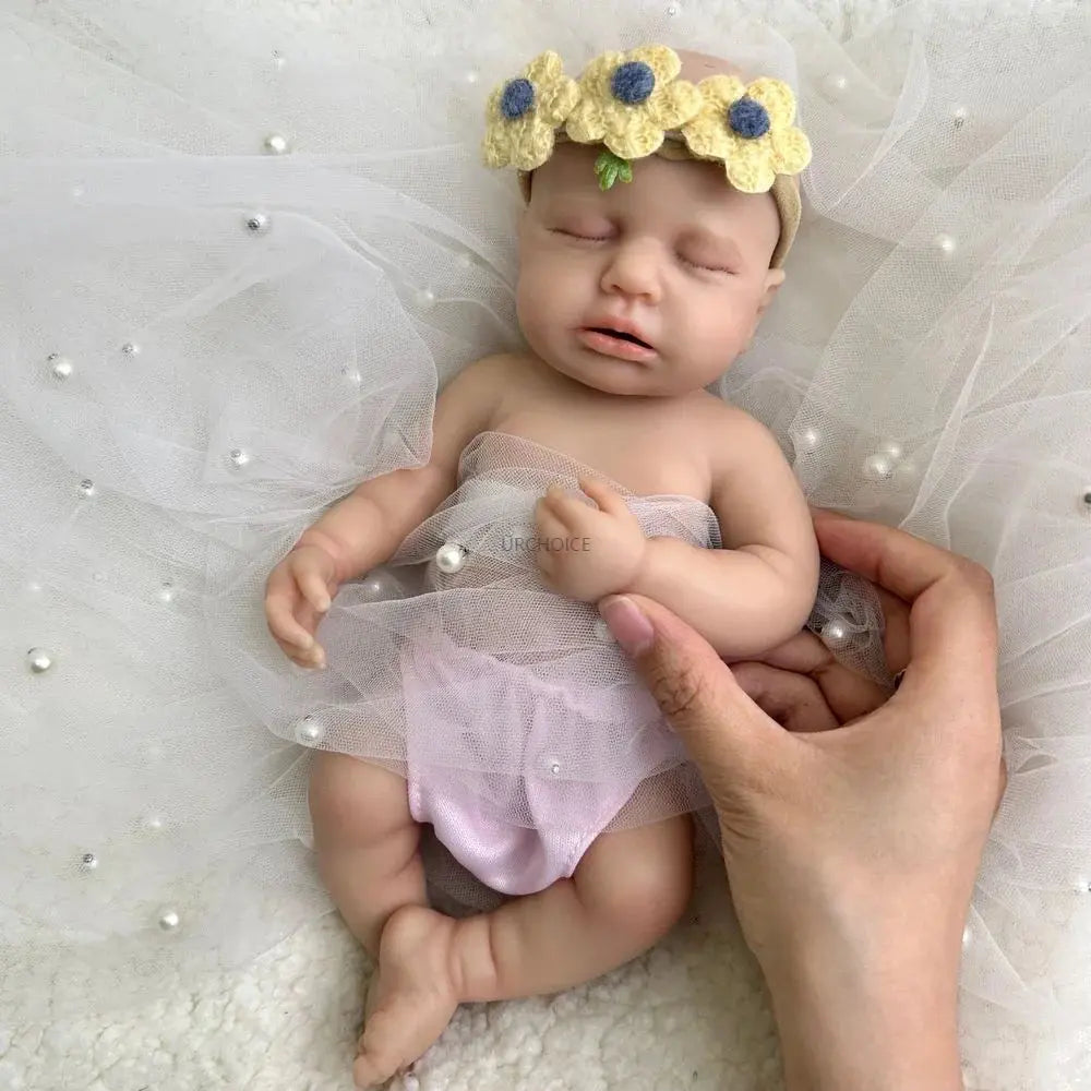 Image of Reborn Baby Dolls Mini 12 Inch Baby Girl Loulou Can Open Mouth