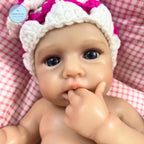 Image of Reborn Baby Dolls Mini 12Inch Loulou Awake Can Open Mouth Silicone