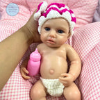Image of Reborn Baby Dolls Mini 12Inch Loulou Awake Can Open Mouth Silicone