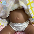 Image of Reborn Baby Dolls Mini 13 Inch Full Silicone Reborn Baby Luna Dark