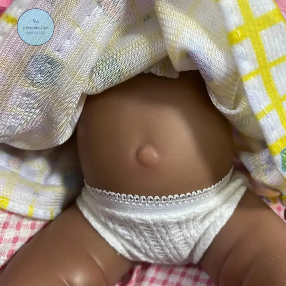 Image of Reborn Baby Dolls Mini 13 Inch Full Silicone Reborn Baby Luna Dark
