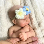 Image of Reborn Baby Dolls Mini 13 Inch Full Solid Silicone Reborn Baby Doll