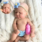 Image of Reborn Baby Dolls Mini 13 Inch Full Solid Silicone Reborn Baby Doll