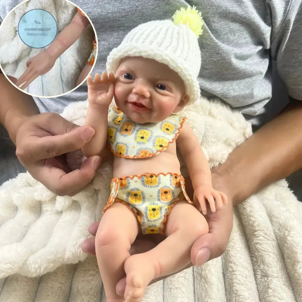 Image of Reborn Baby Dolls Mini 13 Inch Reborn Boy Or Girl Full Silicone