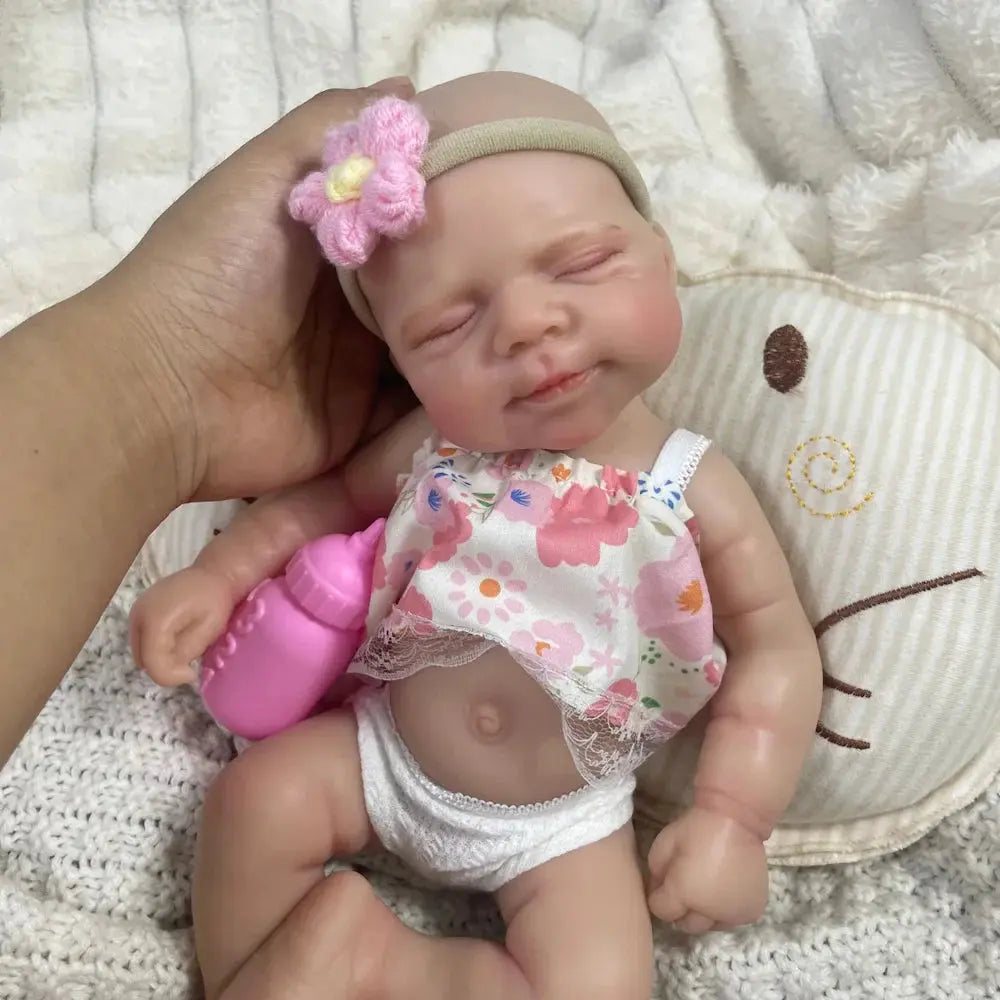 Image of Reborn Baby Dolls Mini 13 Inch Reborn Silicone Baby Realistic Doll
