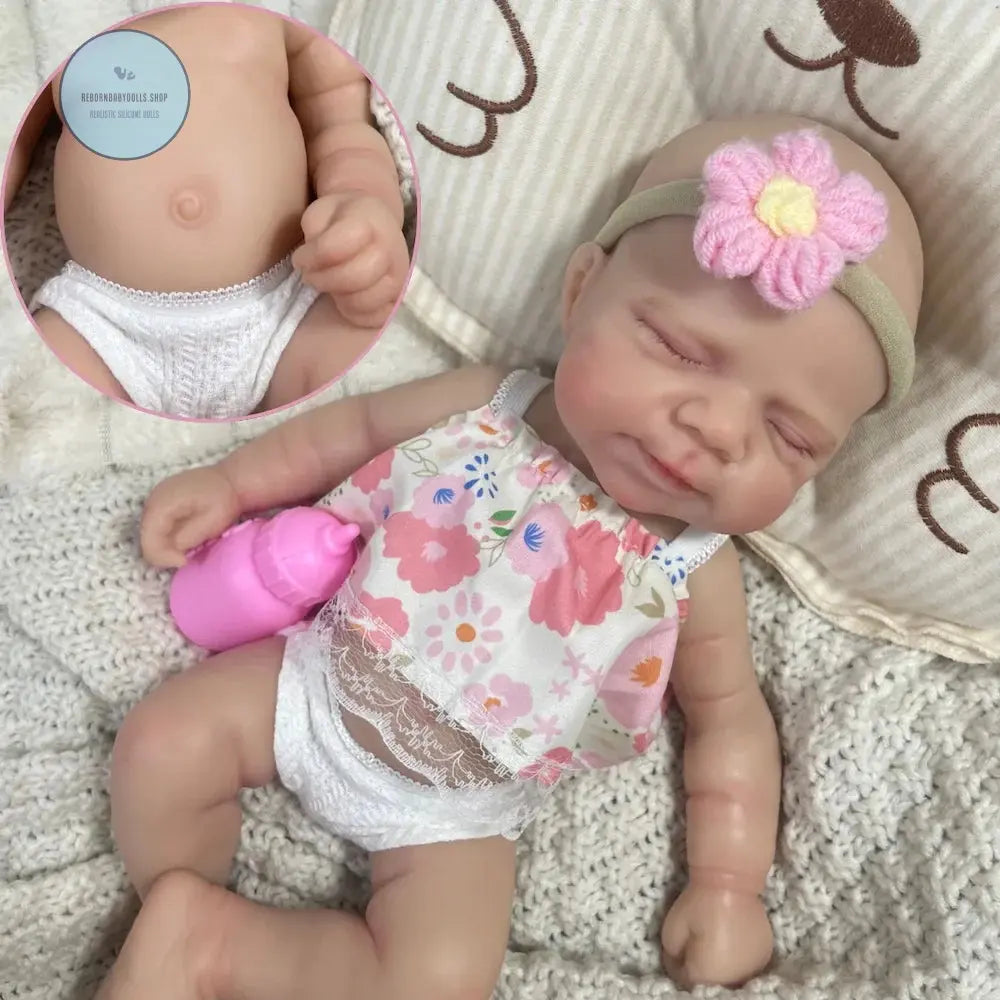 Image of Reborn Baby Dolls Mini 13 Inch Reborn Silicone Baby Realistic Doll