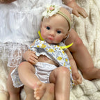 Image of Reborn Baby Dolls Mini 33 Cm Full Silicon Reborn Baby Doll Meadow