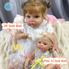 Image of Reborn Baby Dolls Mini 33 Cm Full Silicon Reborn Baby Doll Meadow