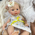 Image of Reborn Baby Dolls Mini 33 Cm Full Silicon Reborn Baby Doll Meadow