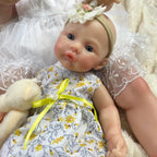 Image of Reborn Baby Dolls Mini 33 Cm Full Silicon Reborn Baby Doll Meadow