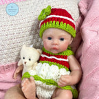 Image of Reborn Baby Dolls Mini 33Cm Full Silicon Reborn Baby Doll Meadow Open