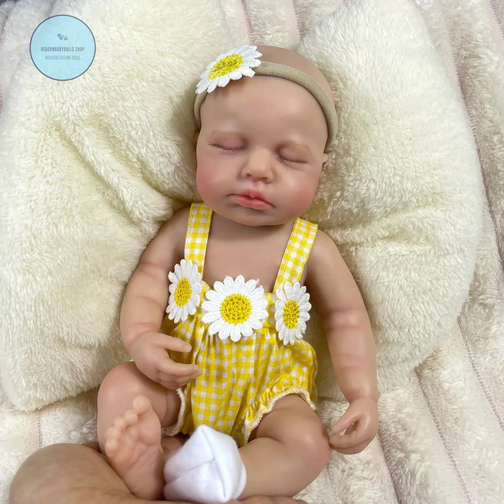 Image of Reborn Baby Dolls Mini 33Cm Full Solid Silicone Reborn Baby Doll
