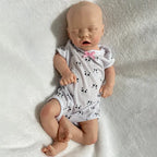 Image of Reborn Baby Dolls Newborn Unpainted 18'' Girl Full Body Platinum