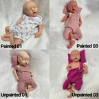 Image of Reborn Baby Dolls Newborn Unpainted 18'' Girl Full Body Platinum