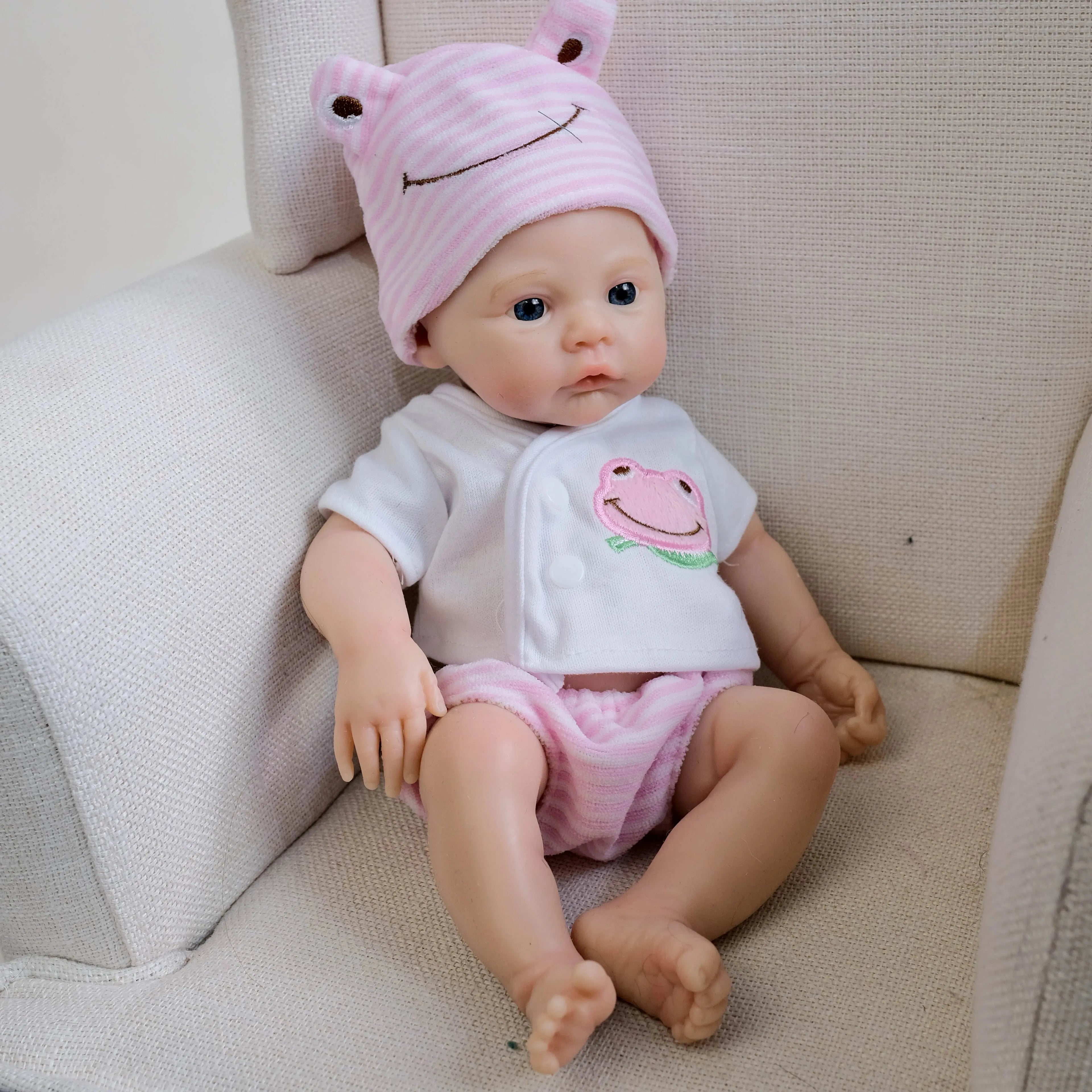 Image of Reborn Baby Dolls Npk 12Inch Meadow Full Solid Silicone Flexible