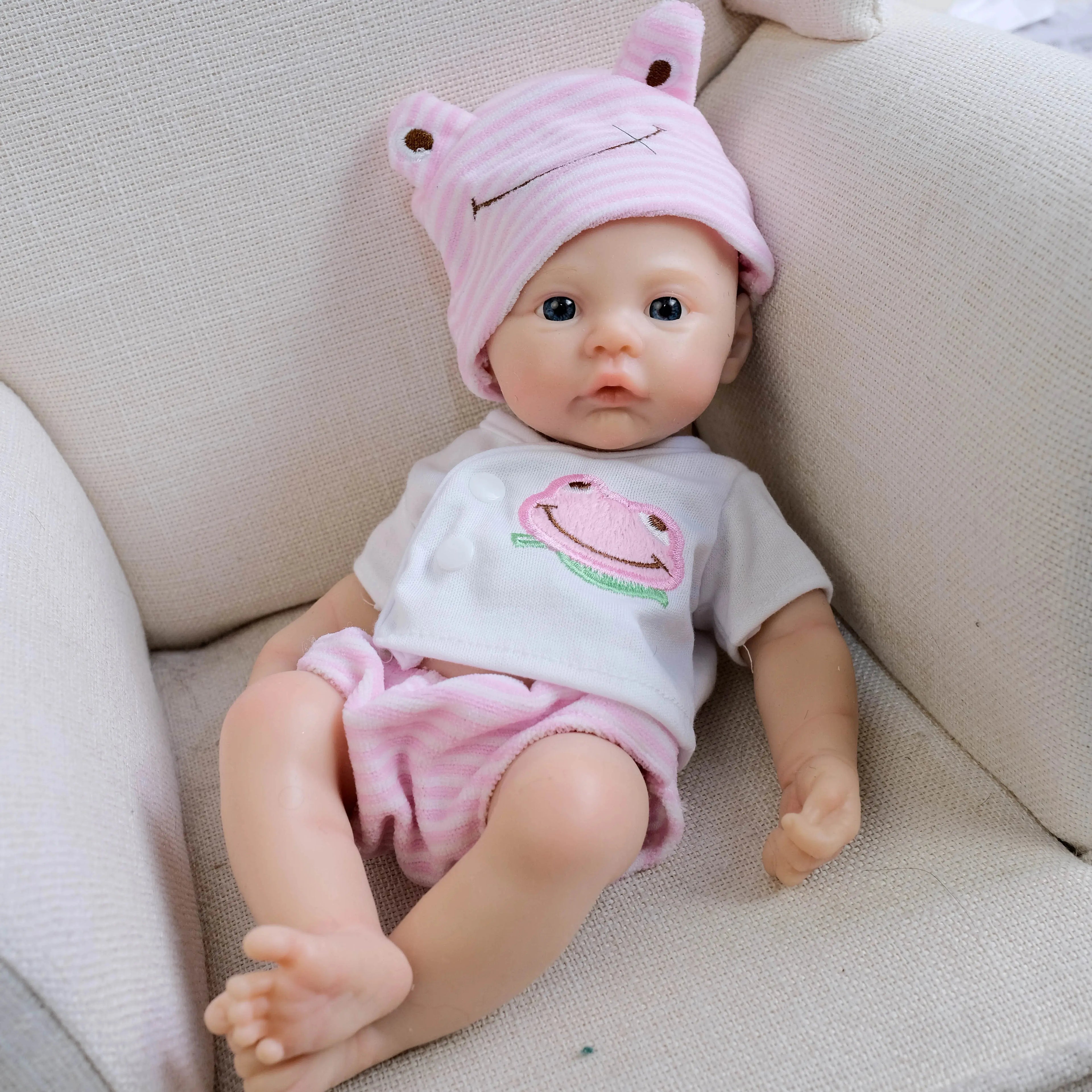 Image of Reborn Baby Dolls Npk 12Inch Meadow Full Solid Silicone Flexible