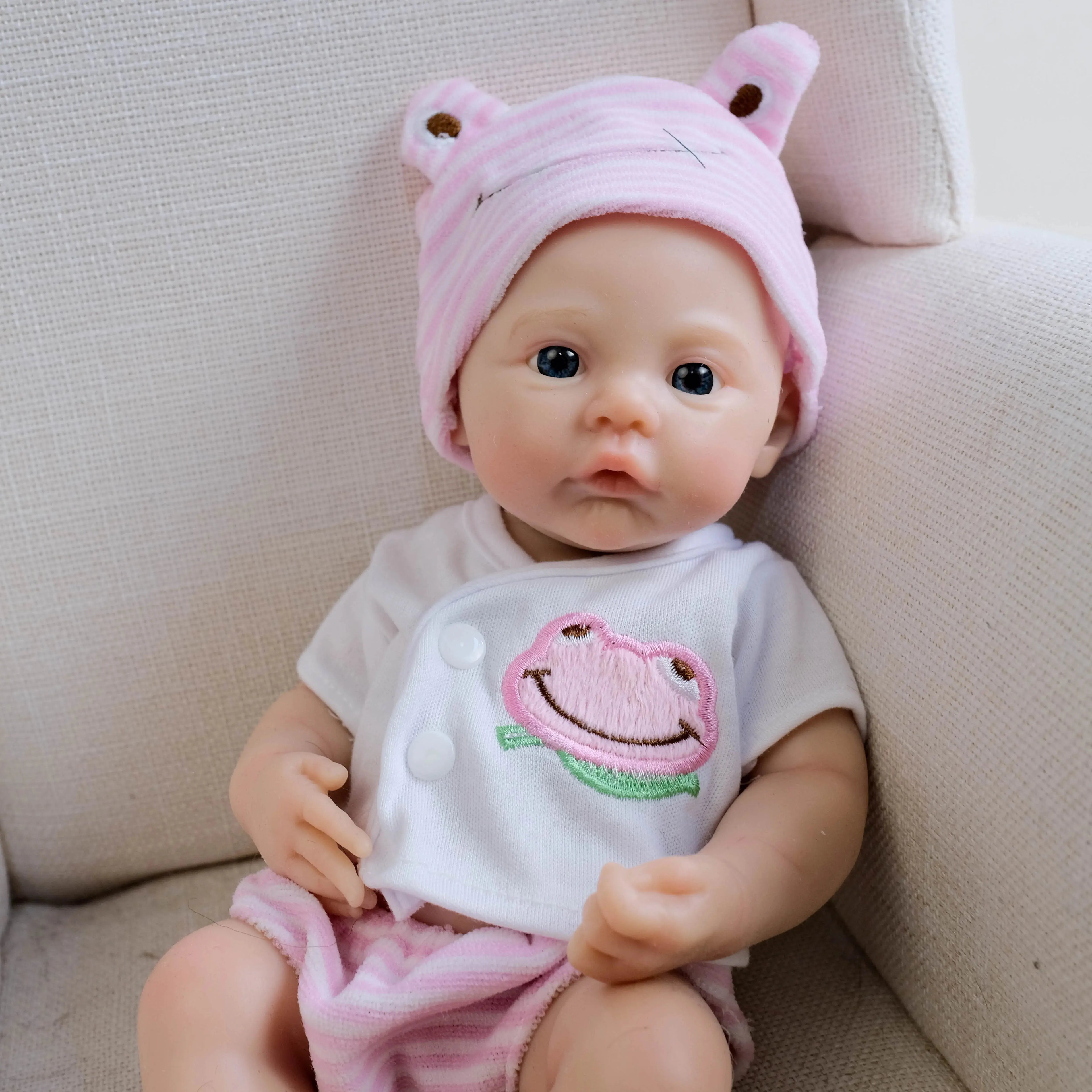Image of Reborn Baby Dolls Npk 12Inch Meadow Full Solid Silicone Flexible
