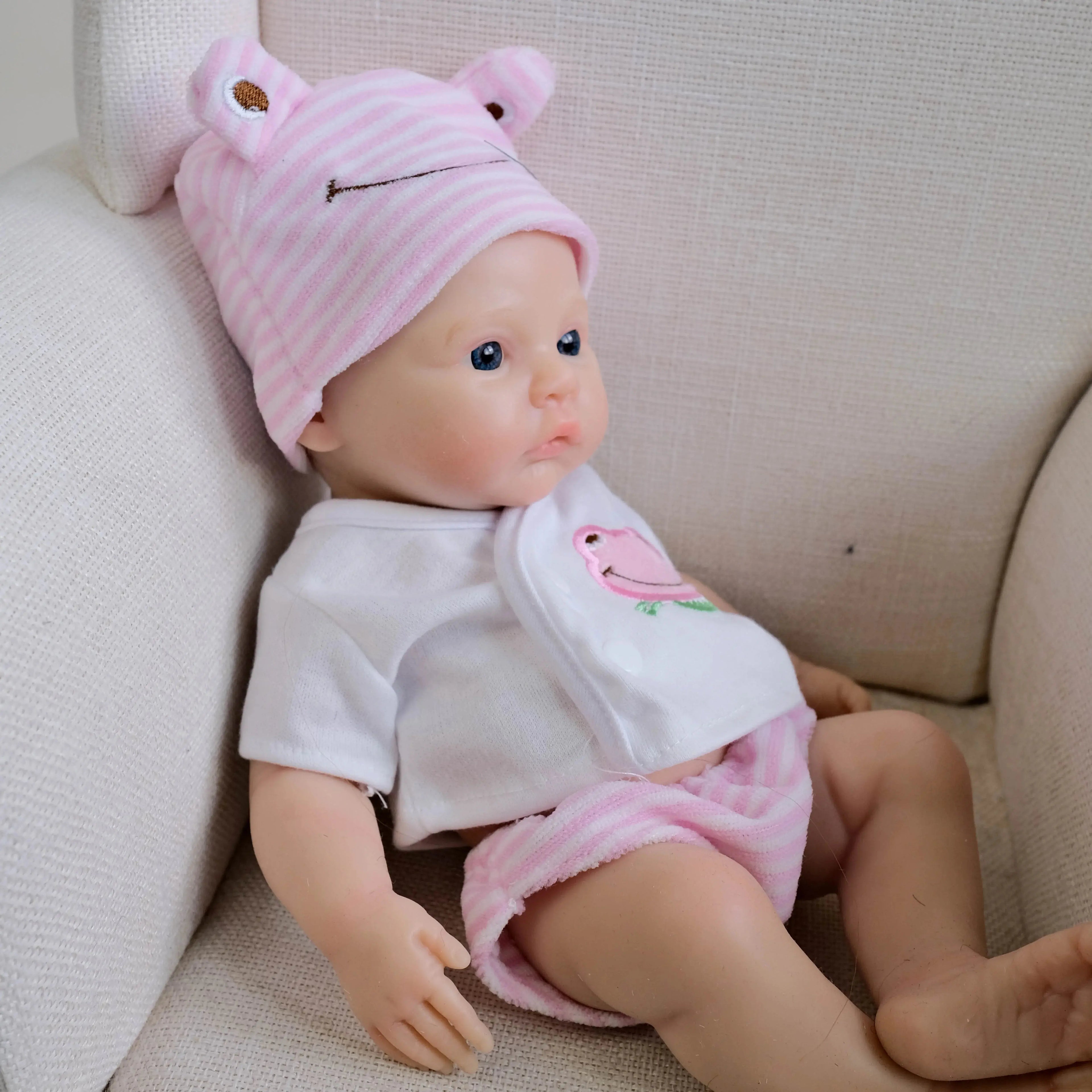 Image of Reborn Baby Dolls Npk 12Inch Meadow Full Solid Silicone Flexible