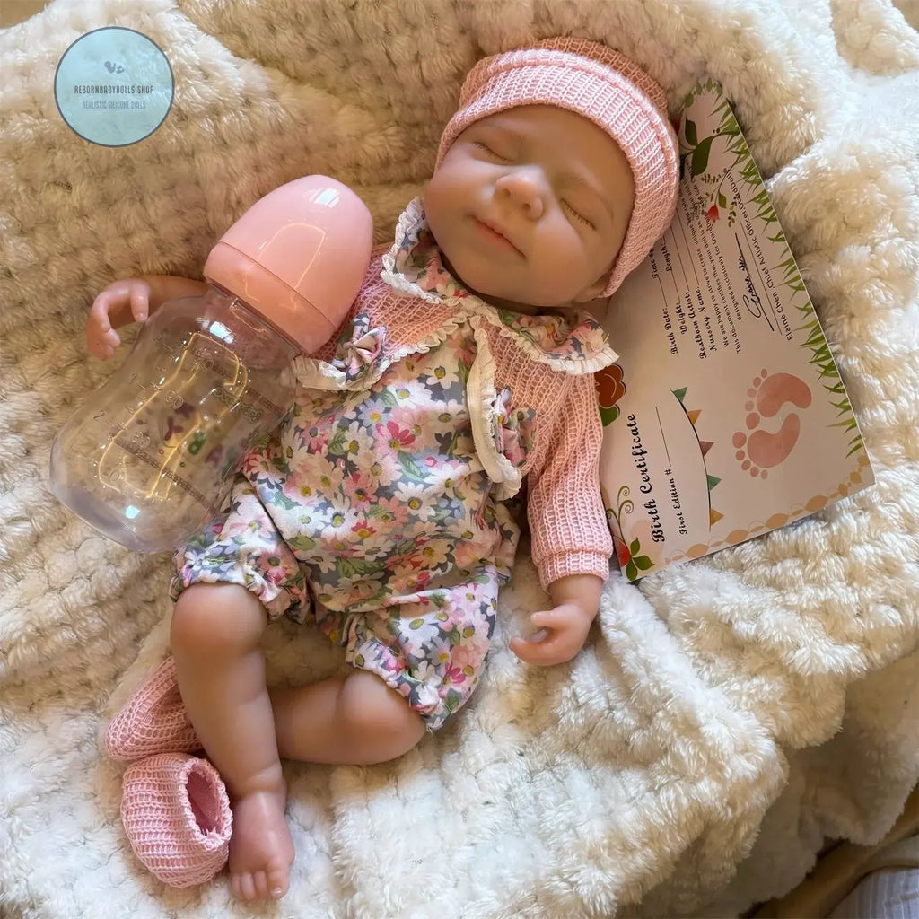 Image of Reborn Baby Dolls Open Mouth 33Cm Pascale Full Body Silicone Reborn
