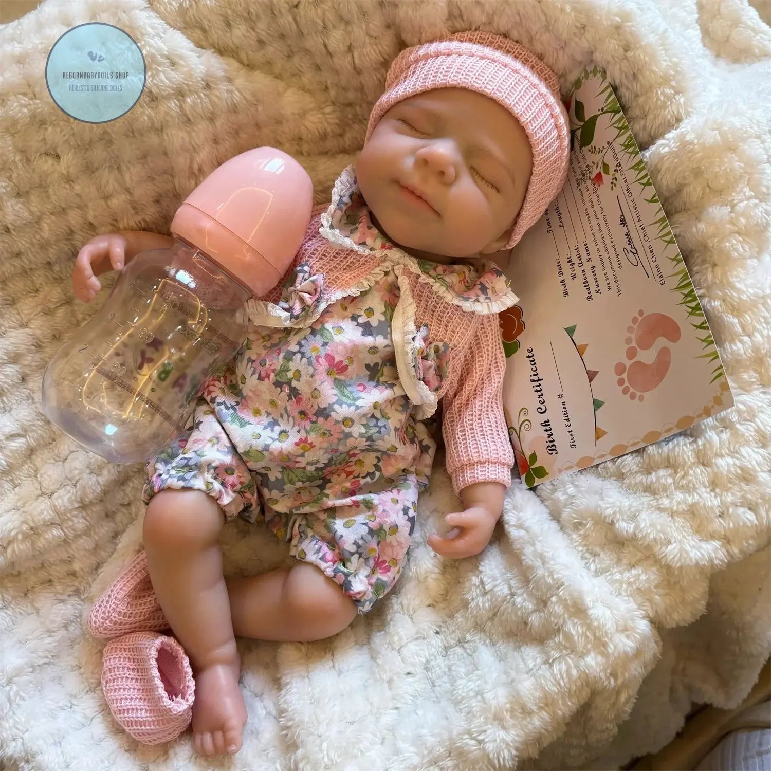 Image of Reborn Baby Dolls Open Mouth 33Cm Pascale Full Body Silicone Reborn