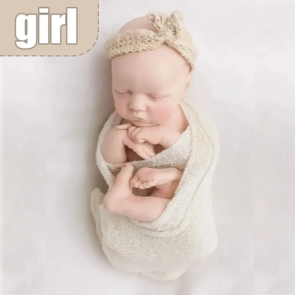 Image of Reborn Baby Dolls Real Touch 18.11 Inch Full Body Silicone Baby Girl