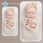 Image of Reborn Baby Dolls Real Touch 18.11 Inch Full Body Silicone Baby Girl