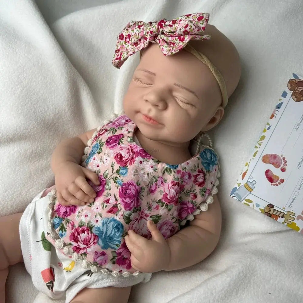 Image of Reborn Baby Dolls Realistic High-Simulation 18.5" Solid Silicone