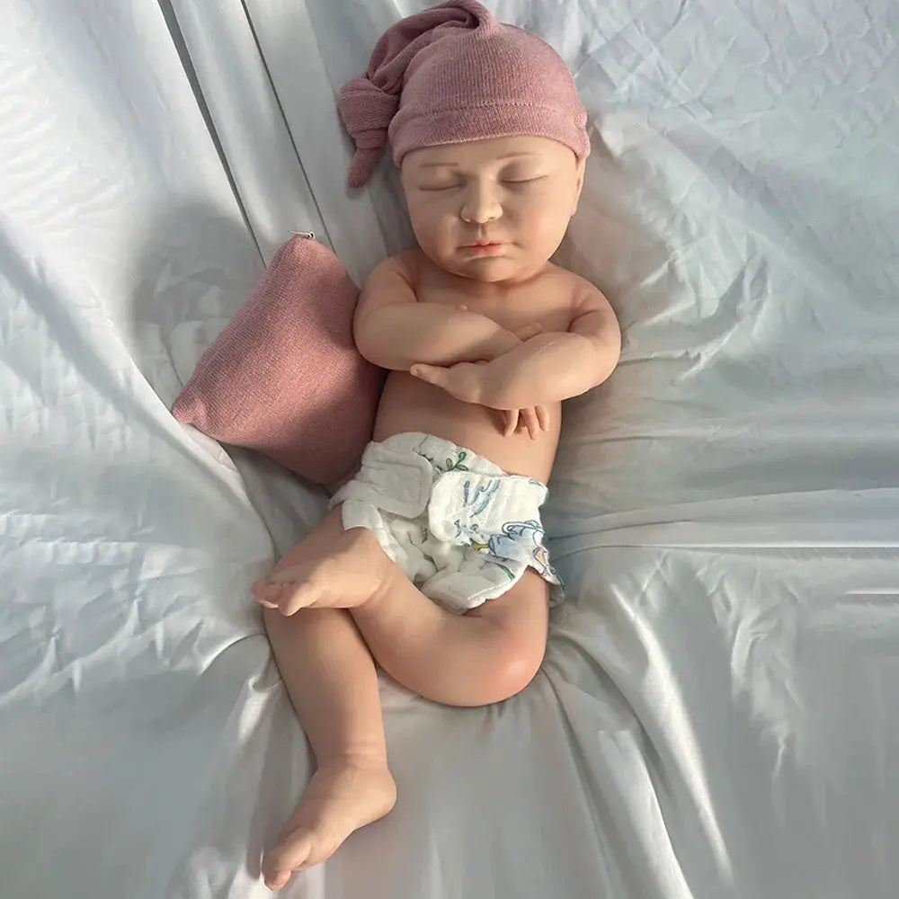 Image of Reborn Baby Dolls Realistic Unpainted 22Inch Full Body Silicone