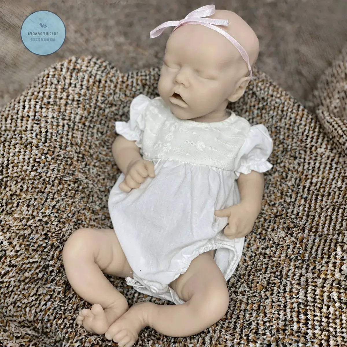 Image of Reborn Baby Dolls Reborn Twins Girl 18Inch Waterproof Full Silicone