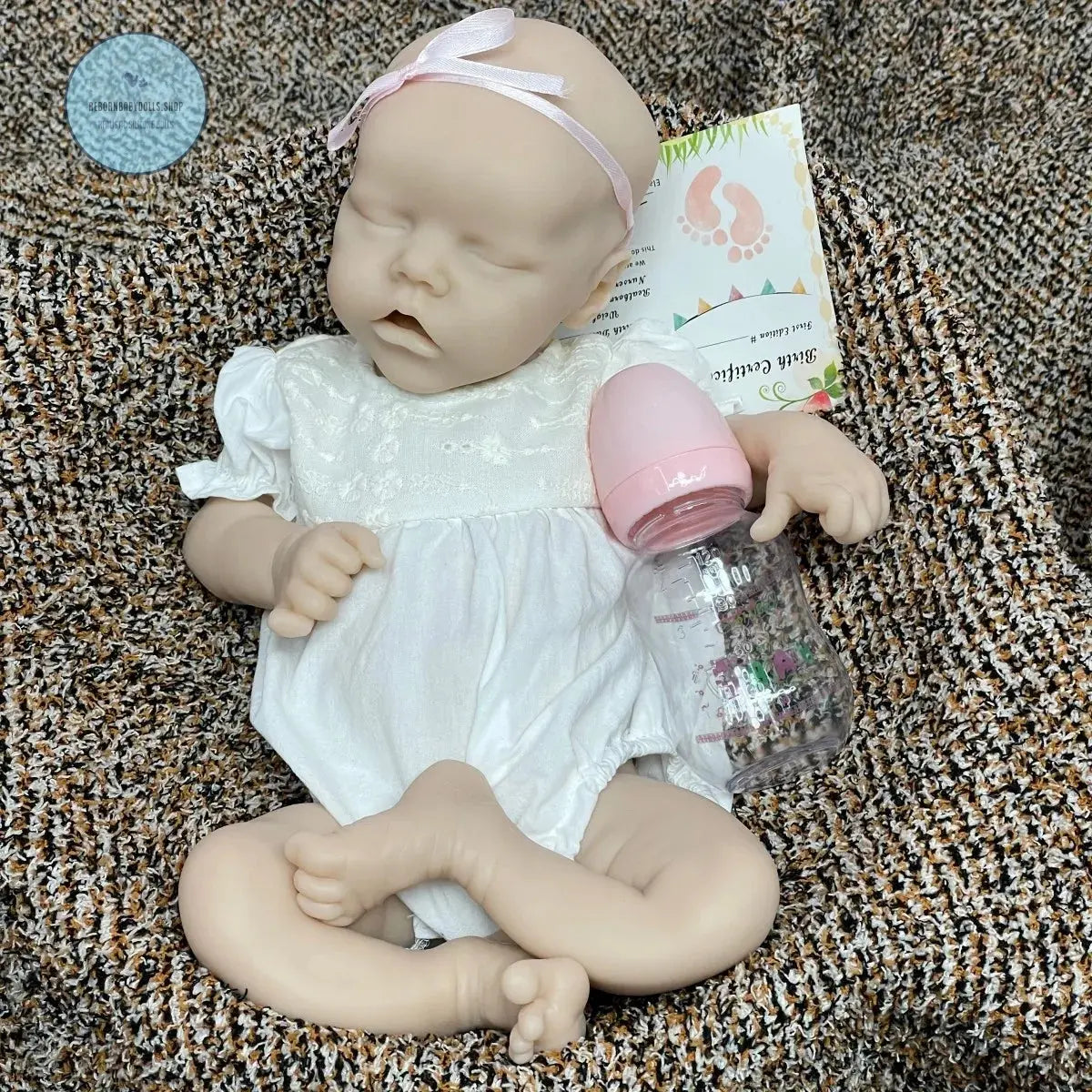 Image of Reborn Baby Dolls Reborn Twins Girl 18Inch Waterproof Full Silicone