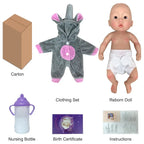 Image of Reborn Baby Dolls Saskia 10 Inch Full Body Silicone Reborn Baby Boy