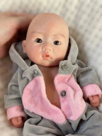 Image of Reborn Baby Dolls Saskia 10 Inch Full Body Silicone Reborn Baby Boy
