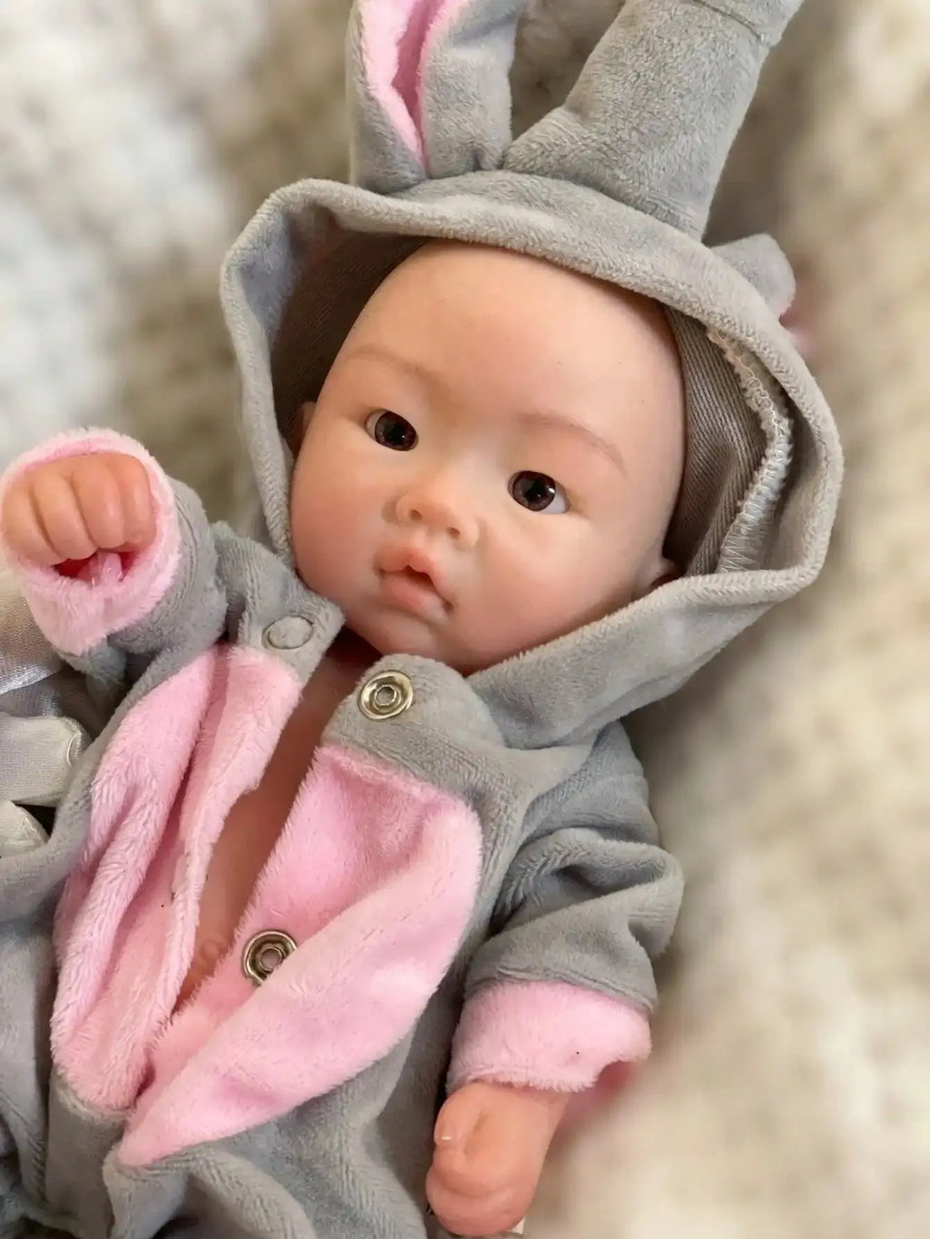 Image of Reborn Baby Dolls Saskia 10 Inch Full Body Silicone Reborn Baby Boy
