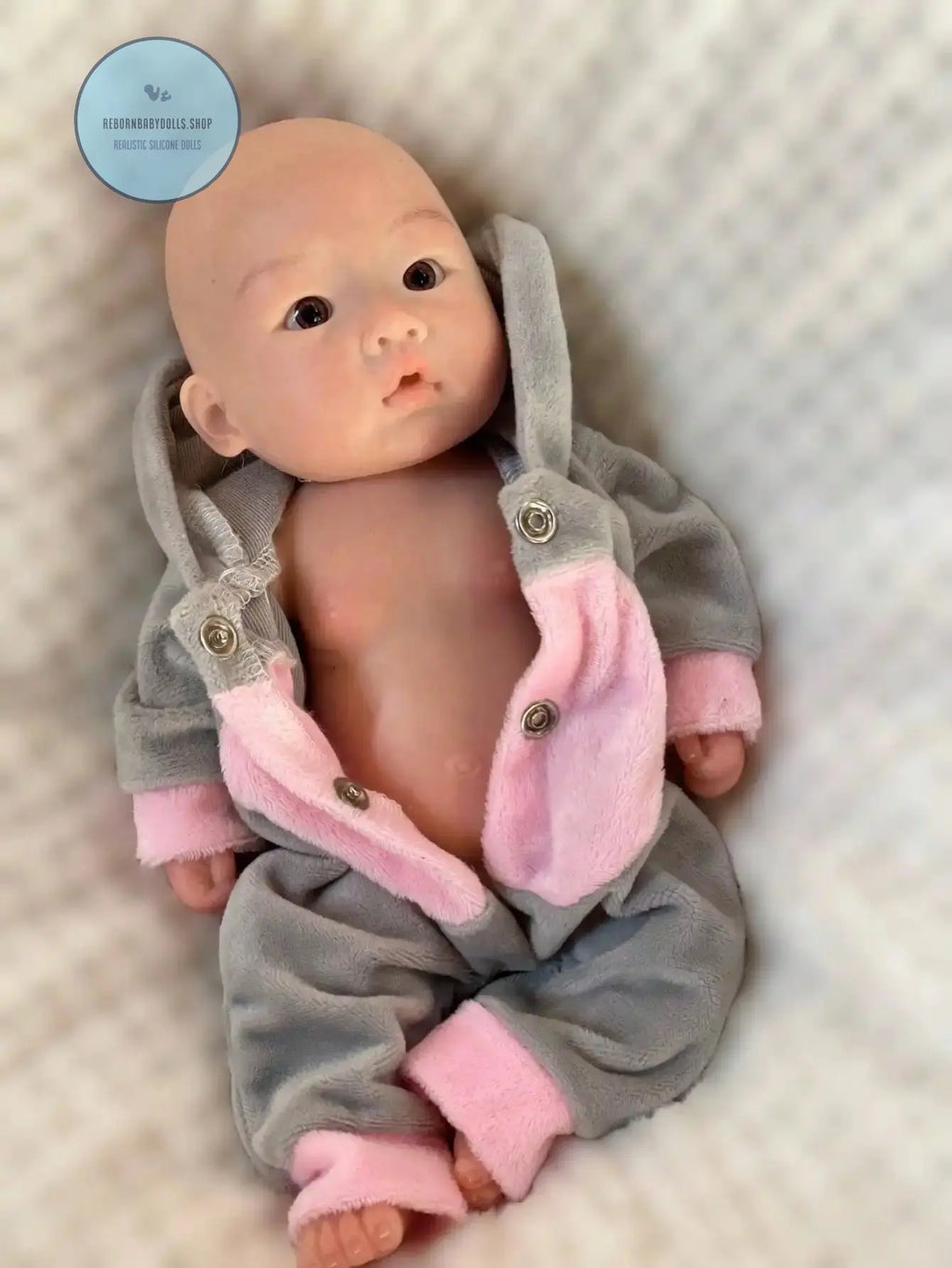 Image of Reborn Baby Dolls Saskia 10 Inch Full Body Silicone Reborn Baby Boy