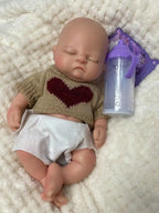 Image of Reborn Baby Dolls Saskia 10 Inch Silicone Reborn Baby Boy |