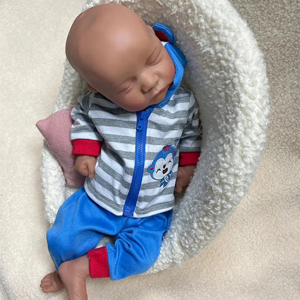 Image of Reborn Baby Dolls Silicone Newborn 2.6Kg Realistic Soft 18 Inch 44Cm