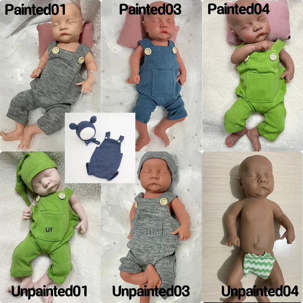 Image of Reborn Baby Dolls Silicone Newborn 2.6Kg Realistic Soft 18 Inch 44Cm