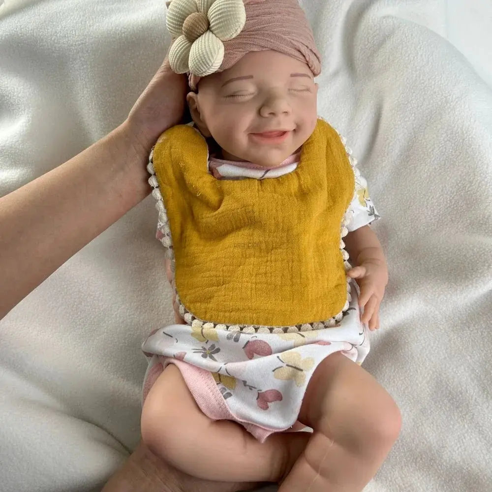 Image of Reborn Baby Dolls Soft Lifelike Silicone Reborn Baby Girl 45Cm