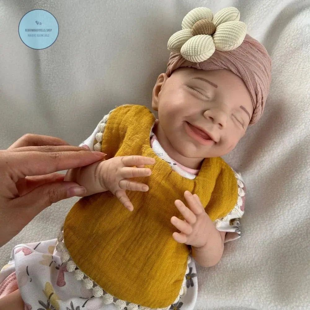 Image of Reborn Baby Dolls Soft Lifelike Silicone Reborn Baby Girl 45Cm