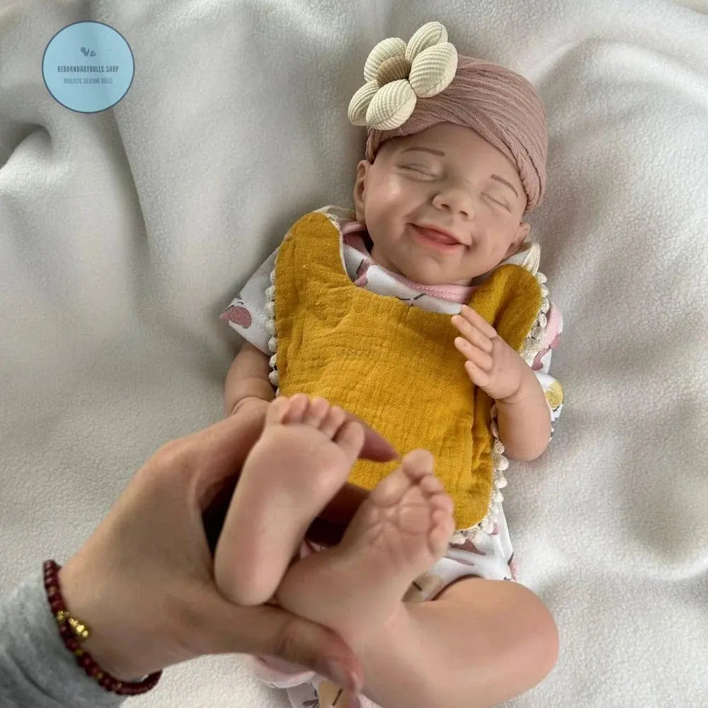 Image of Reborn Baby Dolls Soft Lifelike Silicone Reborn Baby Girl 45Cm
