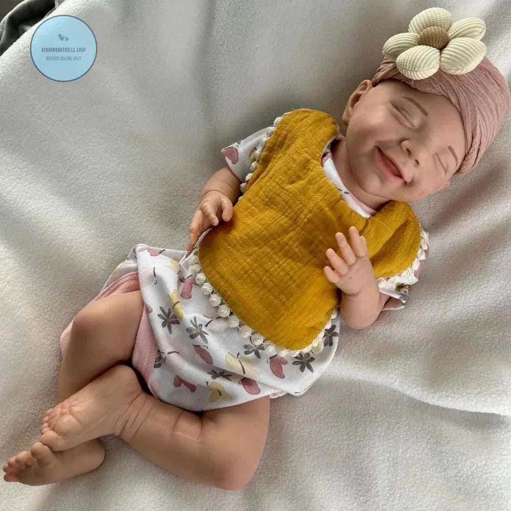 Image of Reborn Baby Dolls Soft Lifelike Silicone Reborn Baby Girl 45Cm