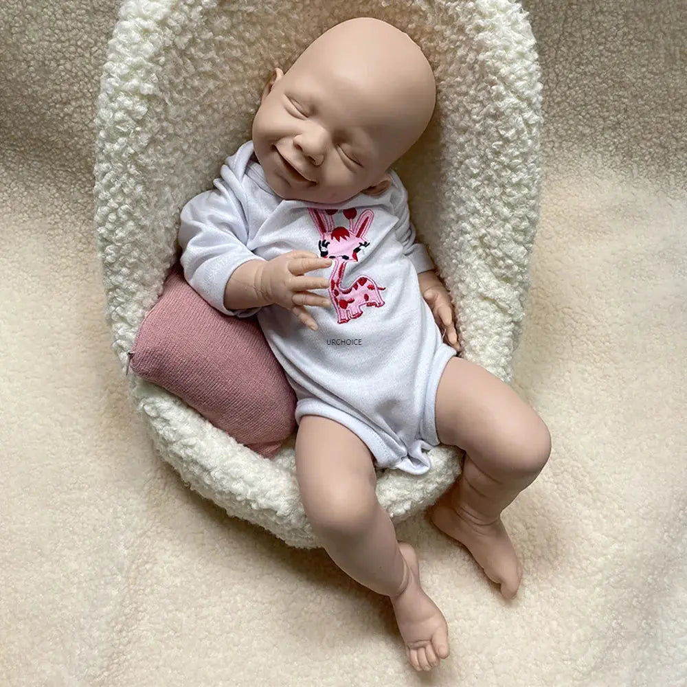 Image of Reborn Baby Dolls Soft Lifelike Silicone Reborn Baby Girl 45Cm