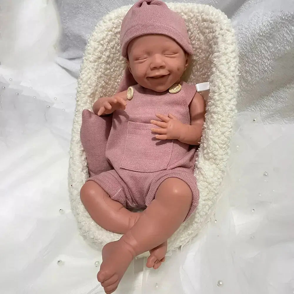 Image of Reborn Baby Dolls Soft Lifelike Silicone Reborn Baby Girl 45Cm
