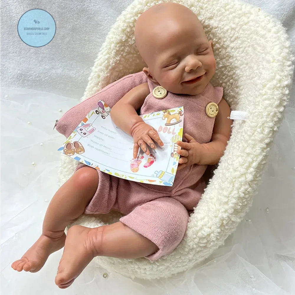 Image of Reborn Baby Dolls Soft Lifelike Silicone Reborn Baby Girl 45Cm